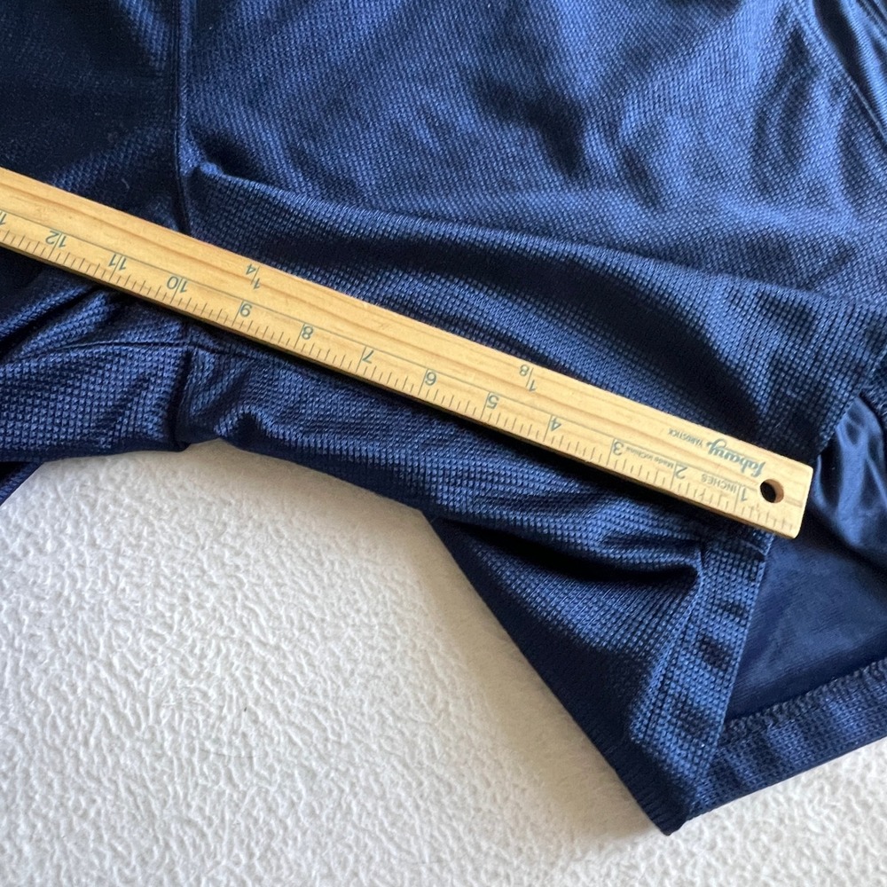 NBA‎ Elevation Mesh Shorts 2XL Basketball Gym Activewear Navy Blue Shiny Vintage - Picture 6 of 8